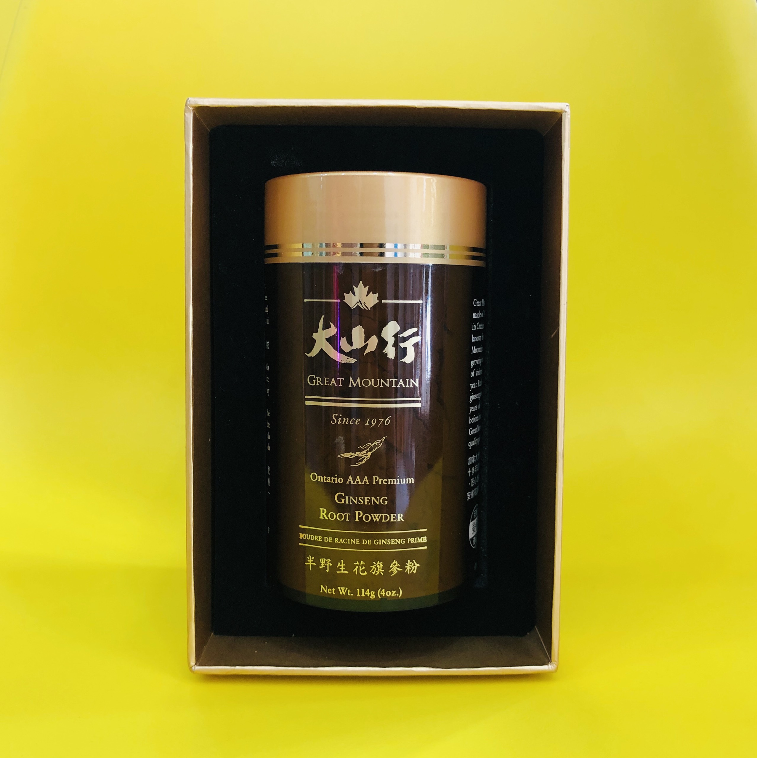 [Hcm]Great Mountain Canada Premium Ginseng Powder 114Gr/Box