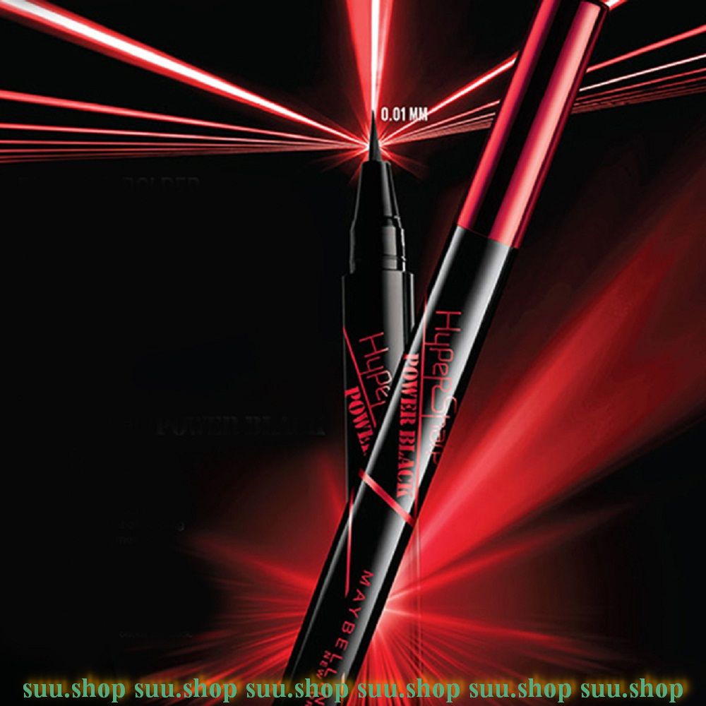 Kẻ Mắt Nước Maybelline Hyper Sharp Power Mực Màu Đen 0.5g.