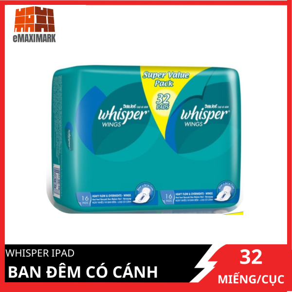 [HCM]Băng vệ sinh Whisper Đêm 32s nhập khẩu