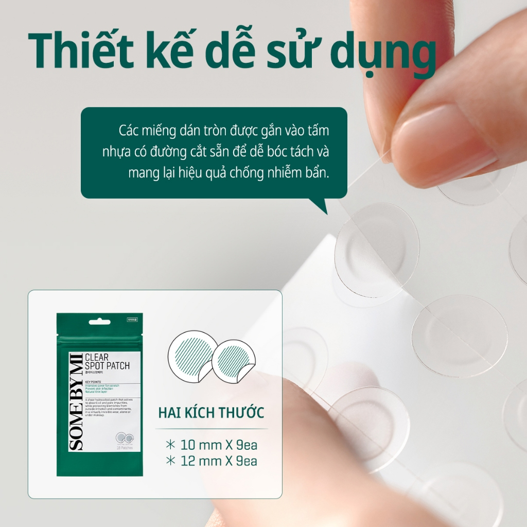 Miếng Dán Hỗ Trợ Giảm Mụn "Thần Kỳ' Some By Mi Clear Spot Patch (Set 18 miếng)