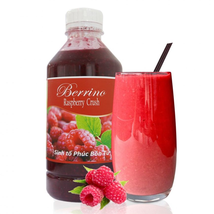 Mứt/Sinh tố Berrino Phúc Bồn Tử 1 LÍT (Raspberry crush)