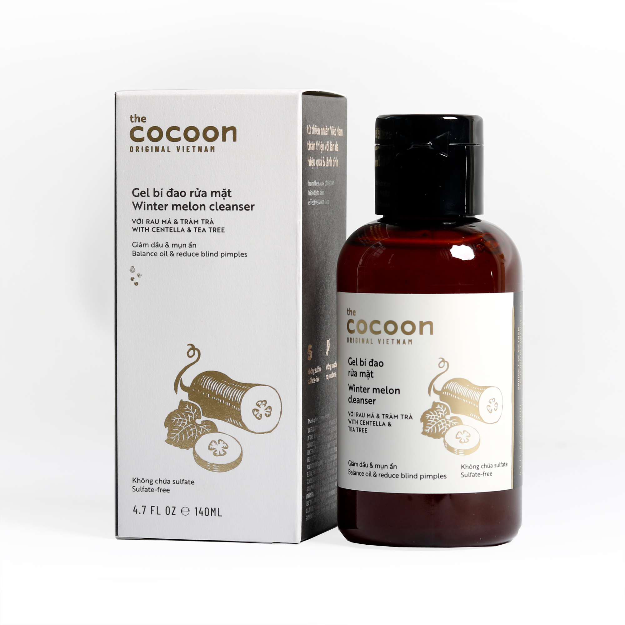 Gel rửa mặt bí đao Cocoon vietnam 140ml (Winter melon cleanser)