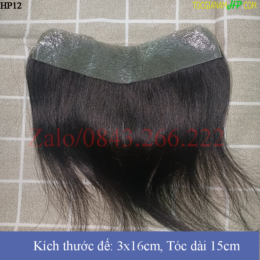 Tóc giả mái chữ M siêu da đầu che trán cao