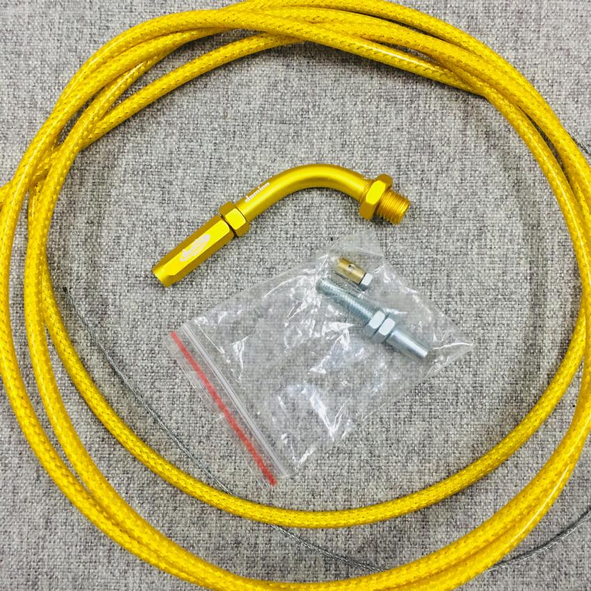 [STOP] COMBO DÂY GA KẾT HỢP ỐNG GA DOMINO TRANG TRÍ CHO XE MÁY SIÊU CHẤT (MÀU VÀNG)