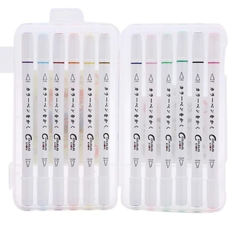 Bút lông màu hai đầu marker Cenvava - Mini 0901