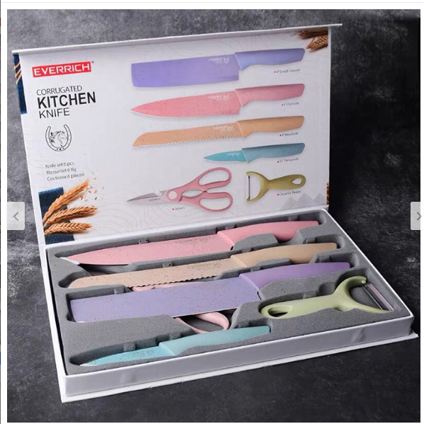Bộ dao kéo 6 món lúa mạch sịn sò siêu sắc bén - Set dao lúa mạch 6 món