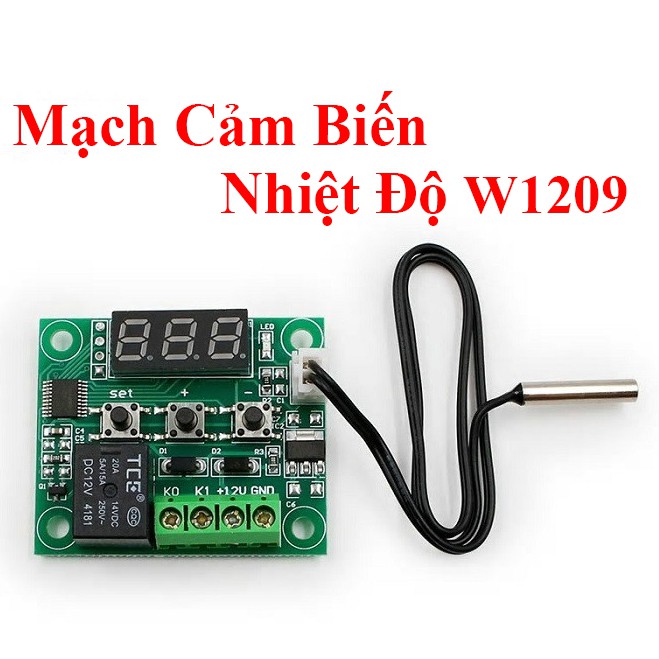 Module điều khiển thiết bị theo nhiệt độ W1209