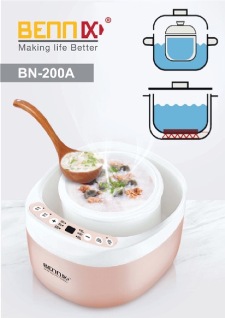 Nồi hầm cách thủy đa nằng Bennix BENNIX BN-200A 2L