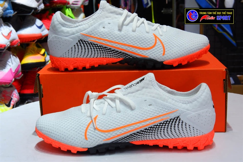 GIÀY đá bóng Vapor 13 Pro TF - Trắng cam
