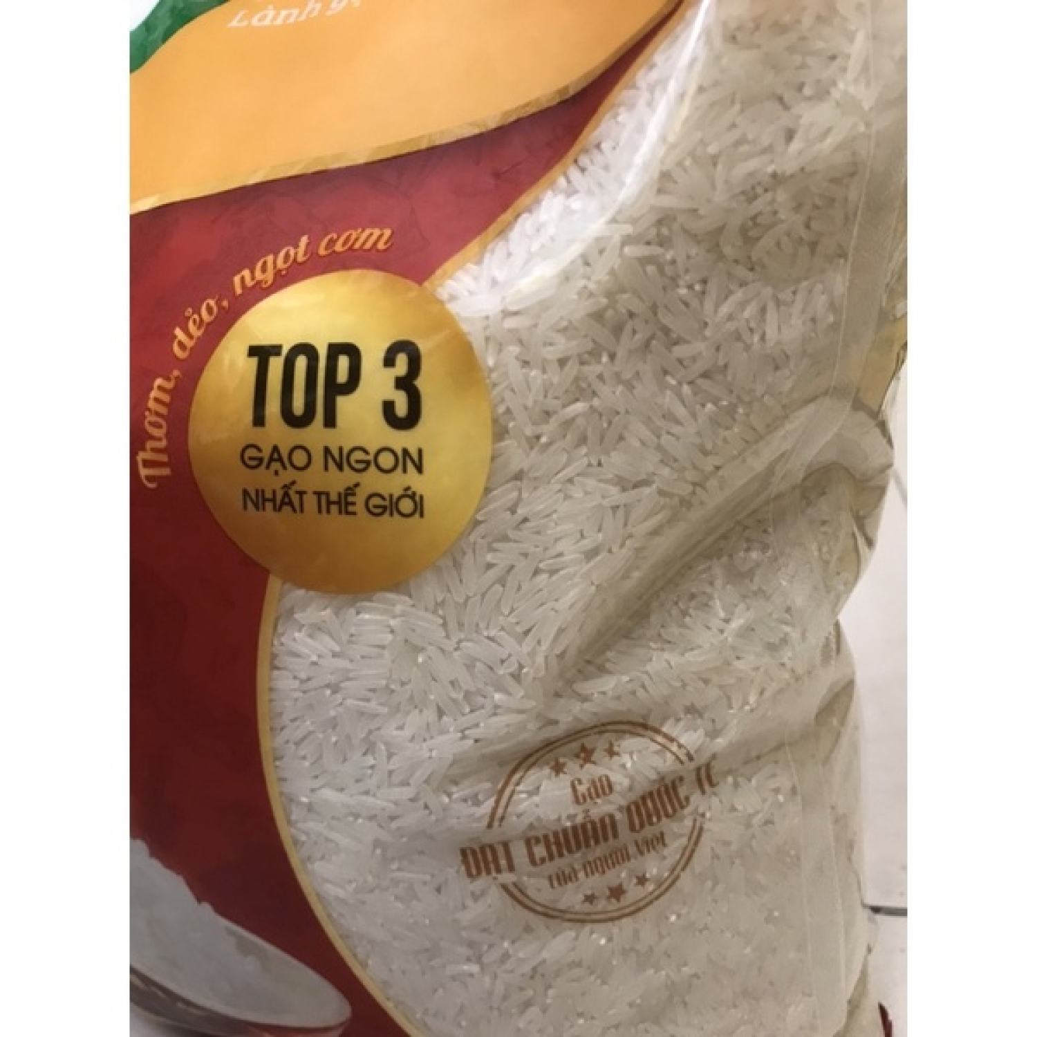 Gạo Thơm ST24 A An túi 5kg dẻo, mềm .