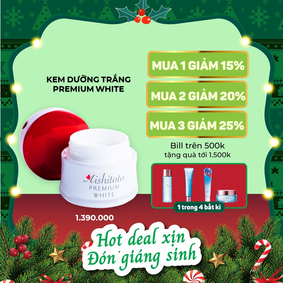 Kem dưỡng trắng cao cấp Aishitoto Premium White (30g)