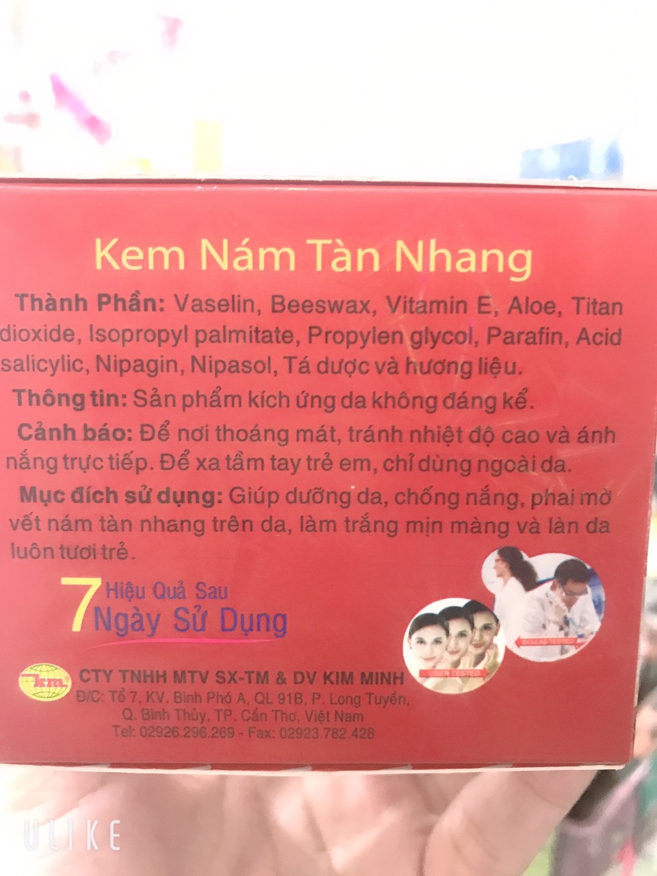 [chuẩn hàng cty 100%] kem ALON nám -tàn nhang-trắng da 15g