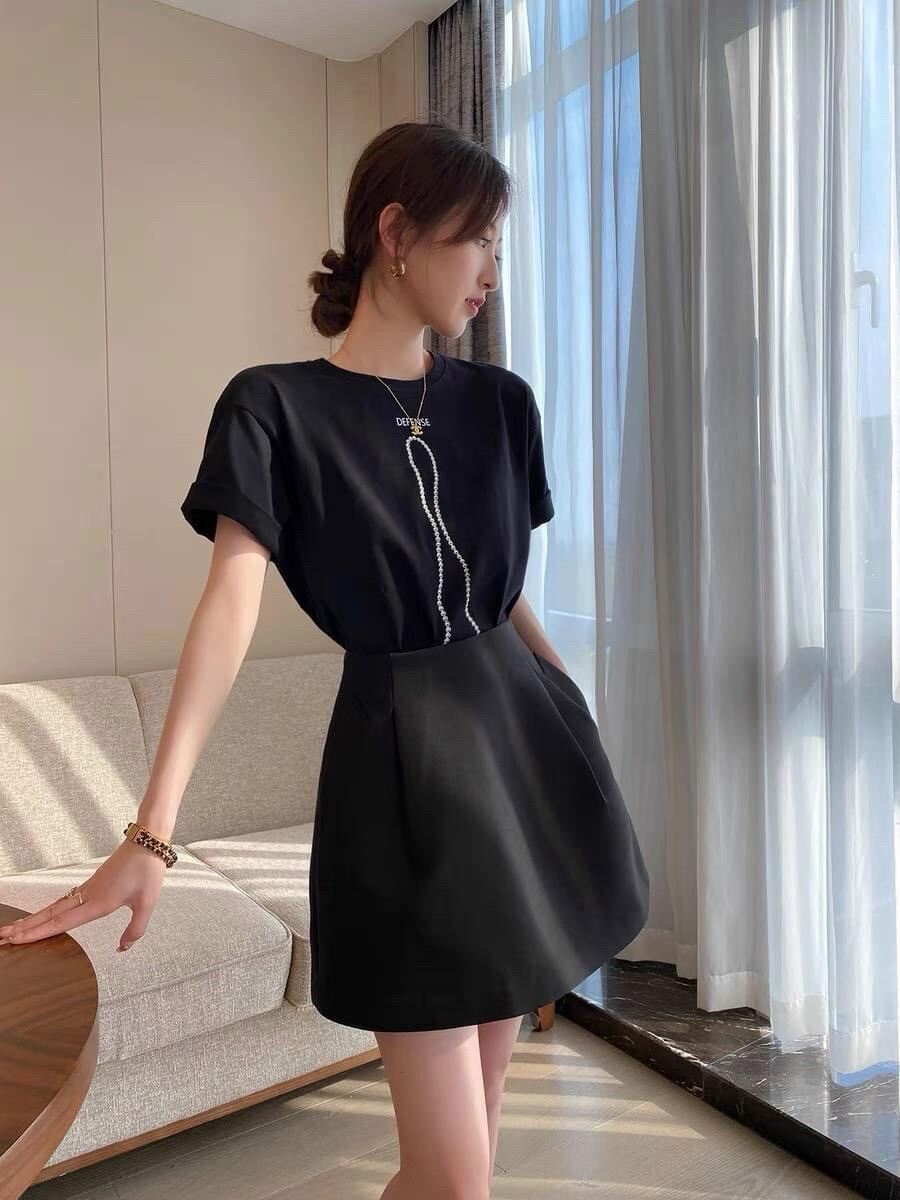 [25-27/4 Hoàn tiền 15%]Chân váy tafta chữ A - M615