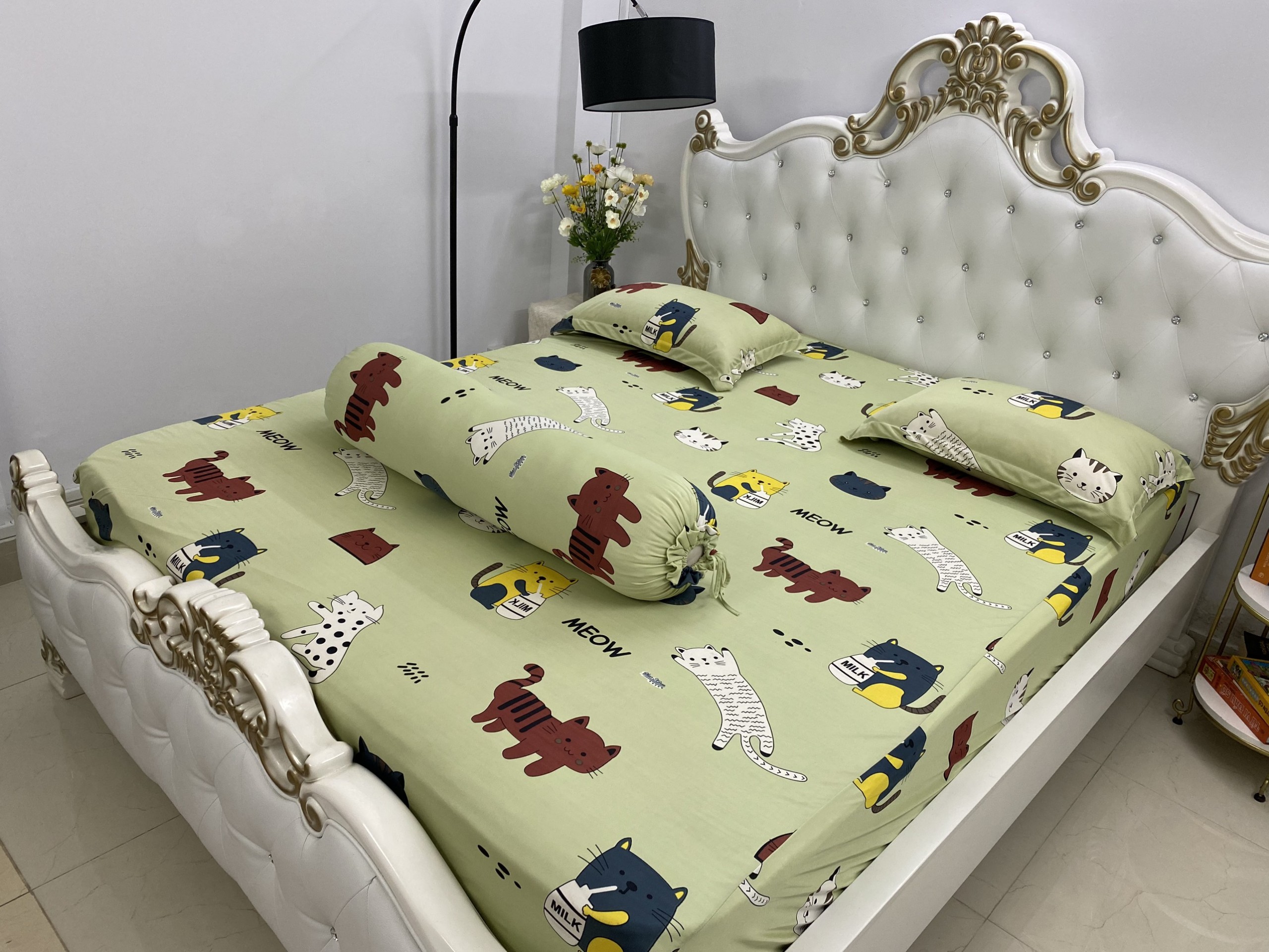 [HCM] drap gối , Bộ Drap gối Thun Lụa cao cấp {4 món } đặc biệt < áo ôm may dây kéo.#gagoi. giao chuẩn mẫu.