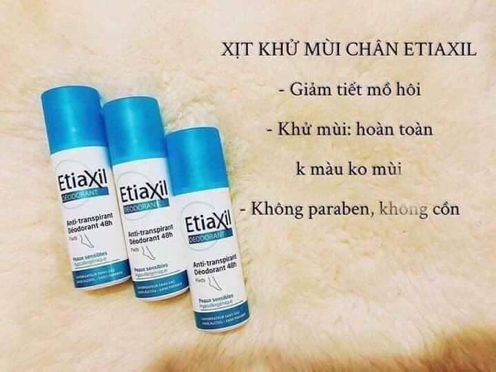 Xịt khử mùi hôi chân etiaxil - khử mùi, giảm tiết mồ hôi chân cực kỳ hiệu quả.