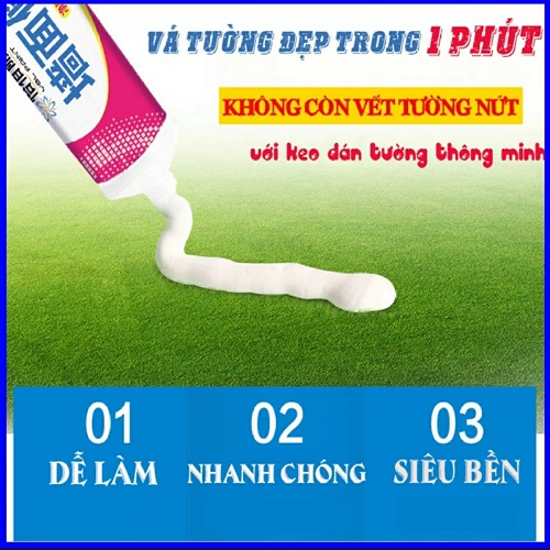 Keo Vá Tường Thông Minh Trám Trét Vết Nứt Khe Hở Tường - Chống Mốc Ẩm Làm Sạch Tường nhanh chóng và hiệu quả