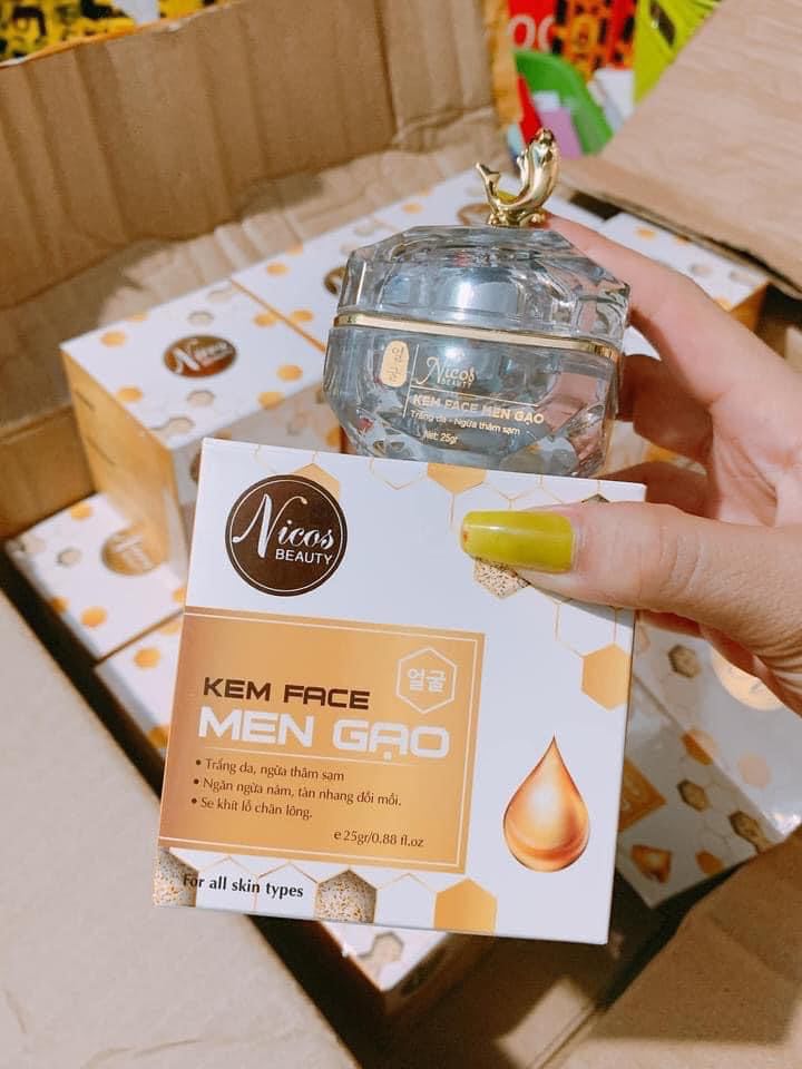 Kem Face Men Gạo Nicos