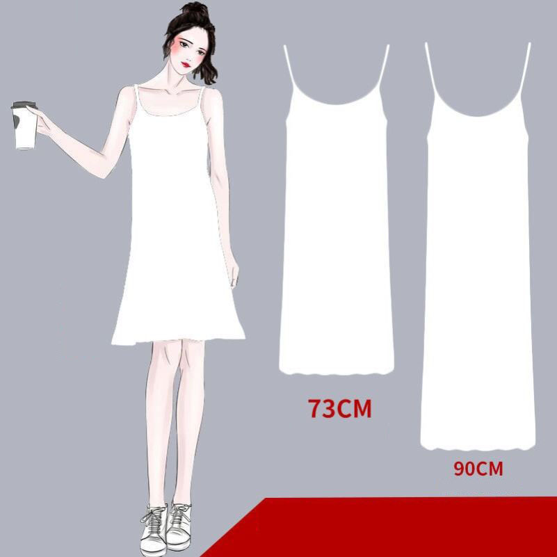 Đầm Hai Dây Chất Thun Mỏng Co Giãn Mùa Hè