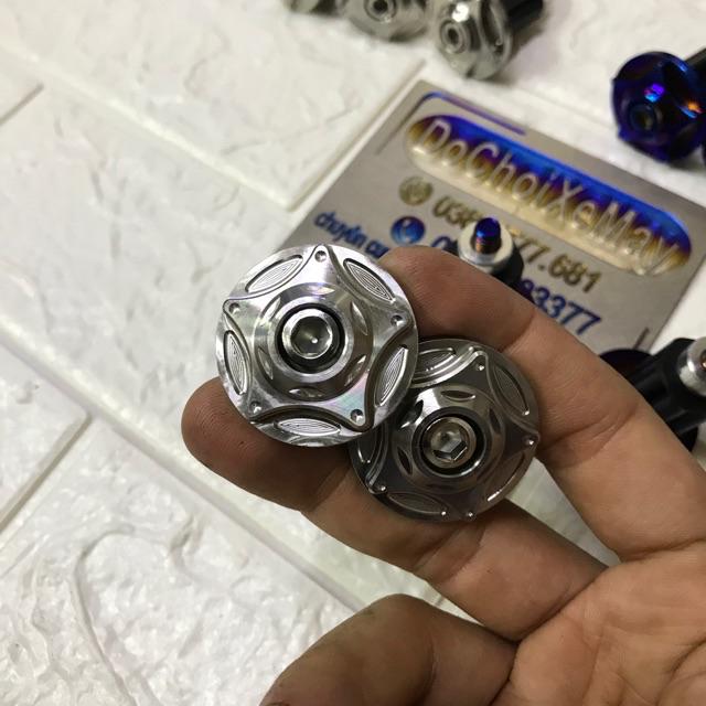 Gù 5 cạnh 3D inox 304 nguyên khối gắn mọi loại xe cực đẹp . DoChoiXeMay