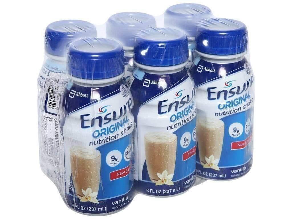 Thùng 24 Sữa nước Ensure Abbott 237ml/chai ( lốc 6 chai )