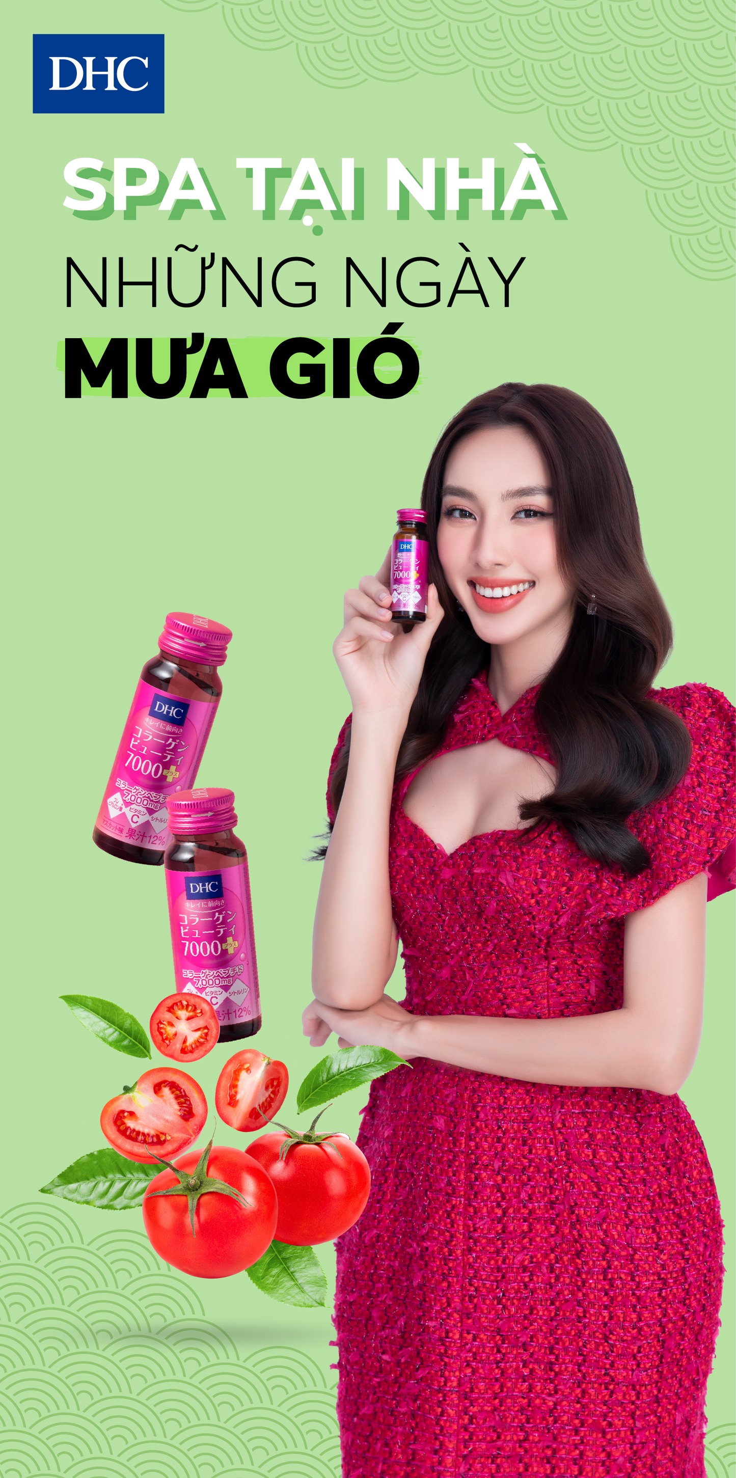 Collagen nước DHC Collagen Beauty 7000 Plus (Hộp 10 lọ)