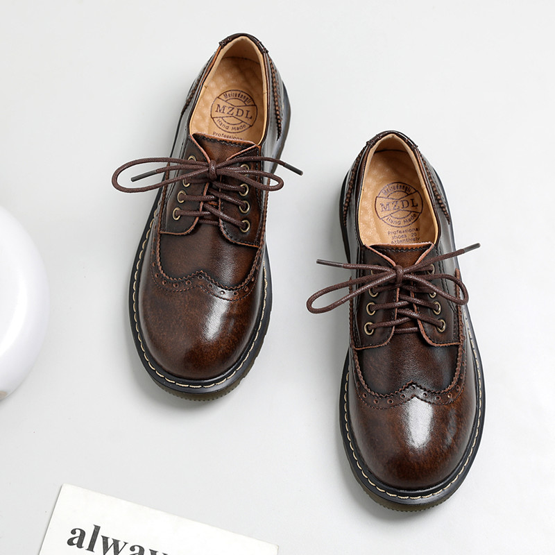 Giày da nữ Oxford cho nàng phong cách retro, giày da basic cho nữ LavisS (hàng sẵn)