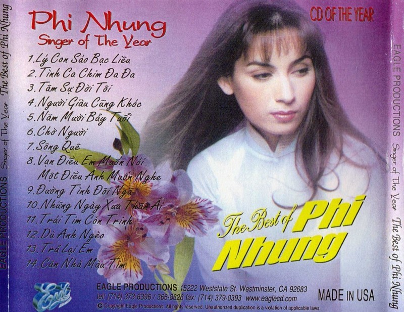 Bộ 5 đĩa cd phi nhung 8