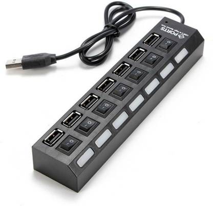 Bộ chia USB 7 cổng có công tắc USB 2.0