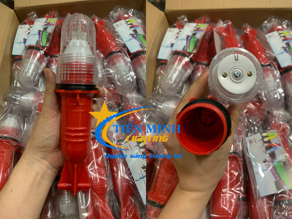 Đèn chớp tàu ghe - Đèn chớp cảnh báo nguy hiểm dùng 1 pin