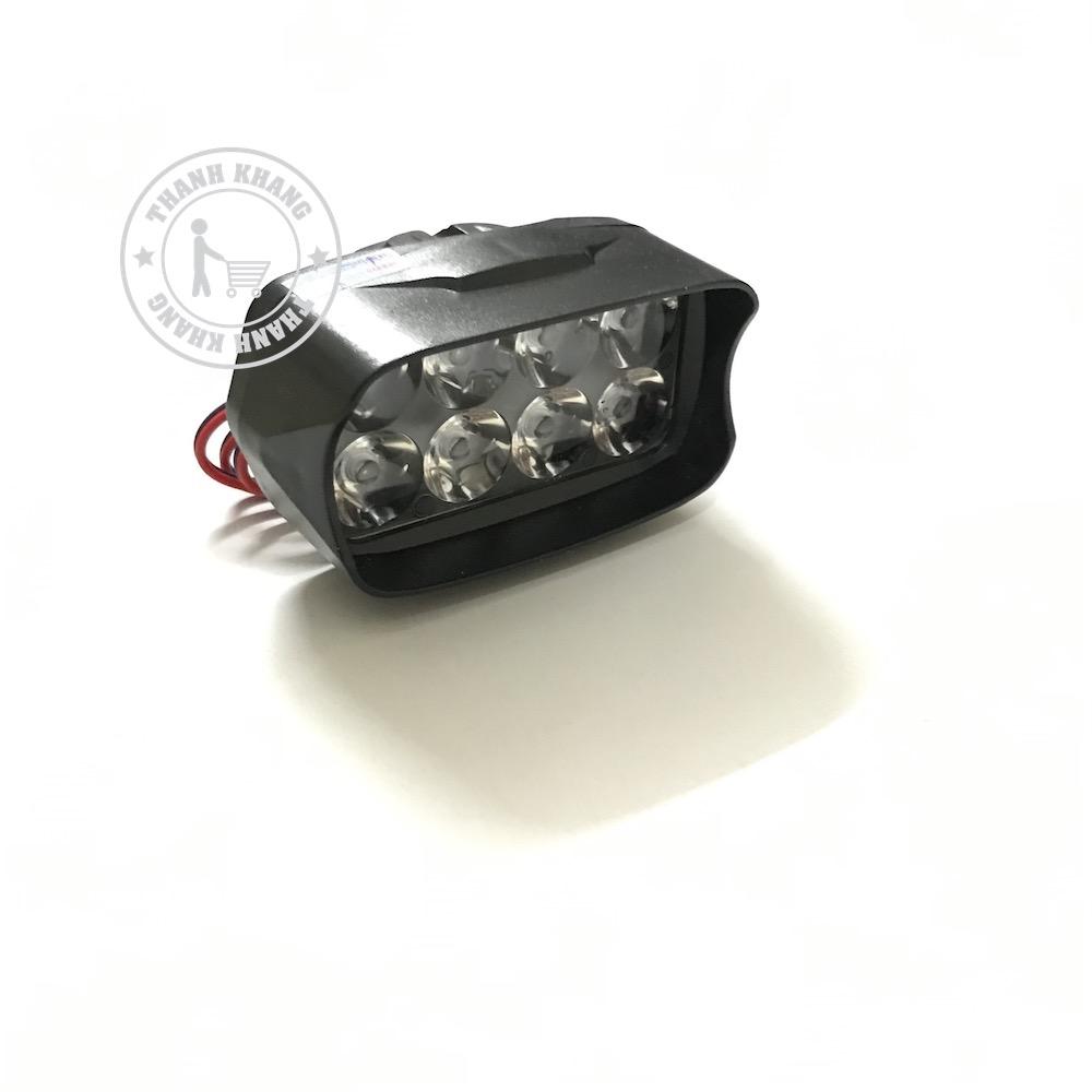 Đèn led trợ sáng 8 bóng thanh ngang gắn xe máy Thanh Khang 002000085 (Trắng)