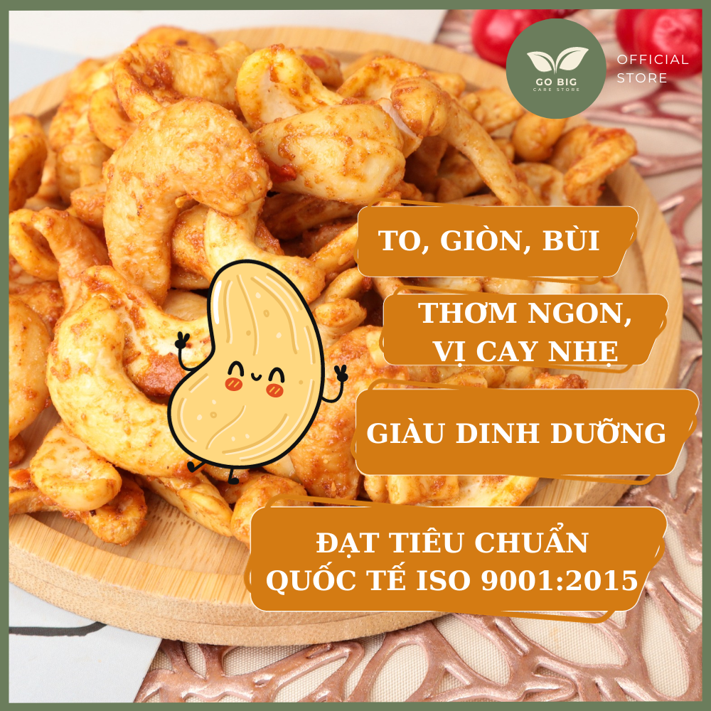 [Hạt điều cao cấp tiêu chuẩn quốc tế ISO 9001] Hạt Điều Tỏi Ớt Cao cấp STP 250g
