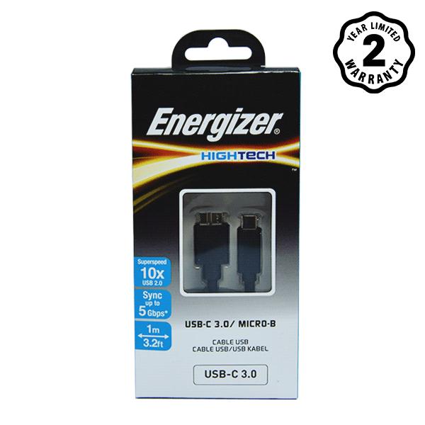 CÁP TYPE-C 3.0 TO MICRO-B ENERGIZER 1M MÀU ĐEN - C11C3MCGBK4