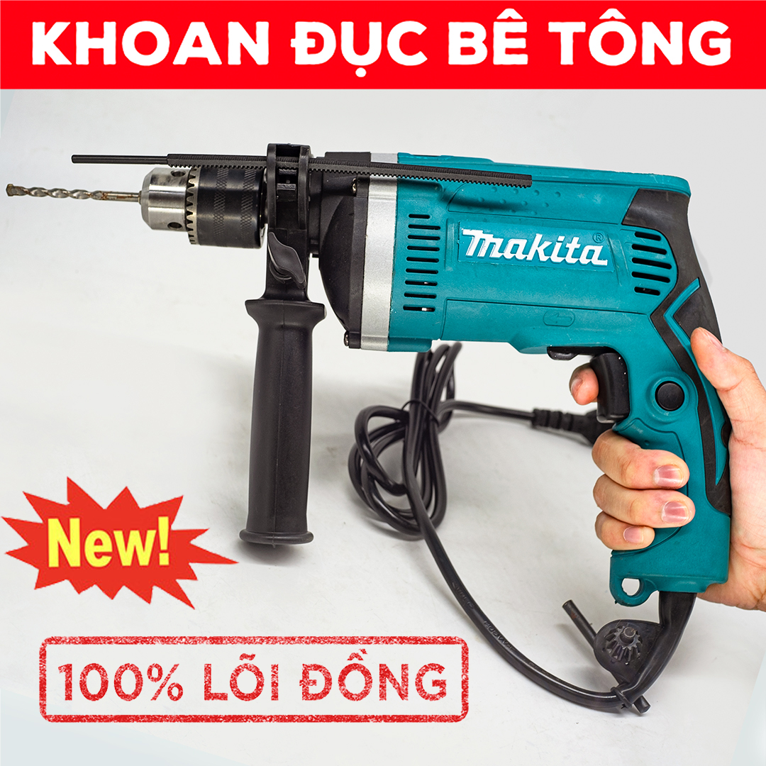Mua máy khoan điện - máy khoan bê tông - khoan điện - máy khoan điện makita hp1630 công suất cực lớn 1200w - lõi đồng 100% - khoan búa - khoan tường - máy khoan gỗ - máy đục bê tông - máy khoan sắt - bảo hành toàn quốc