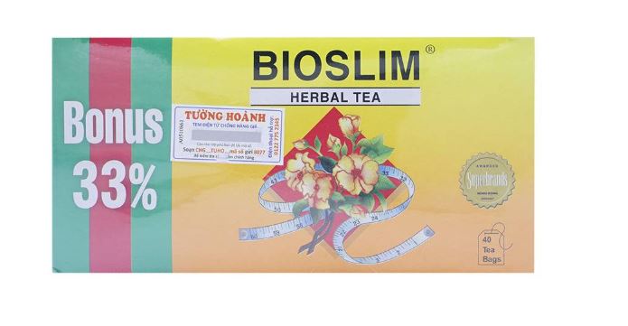 Trà Túi Lọc Giảm Cân Bảo Tú Lệ Bioslim (Hộp 40 gói)