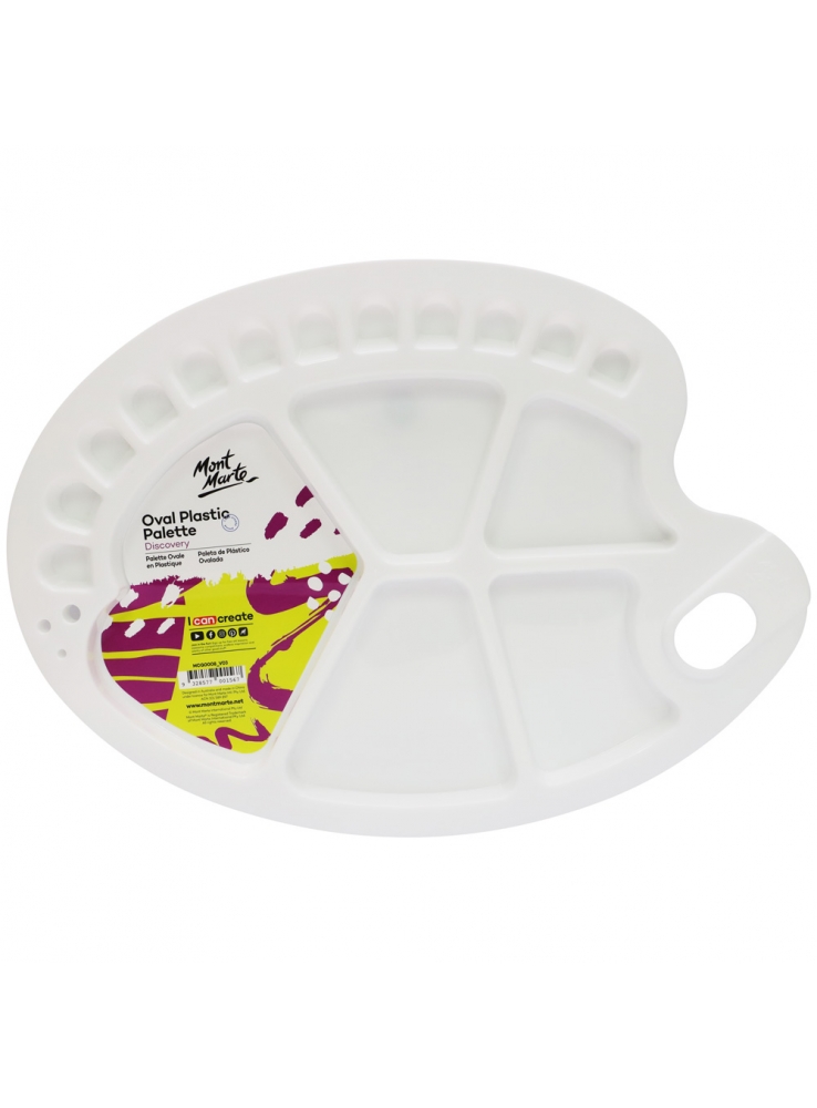 Khay Pha Màu nhựa Oval Mont Marte (Palette)