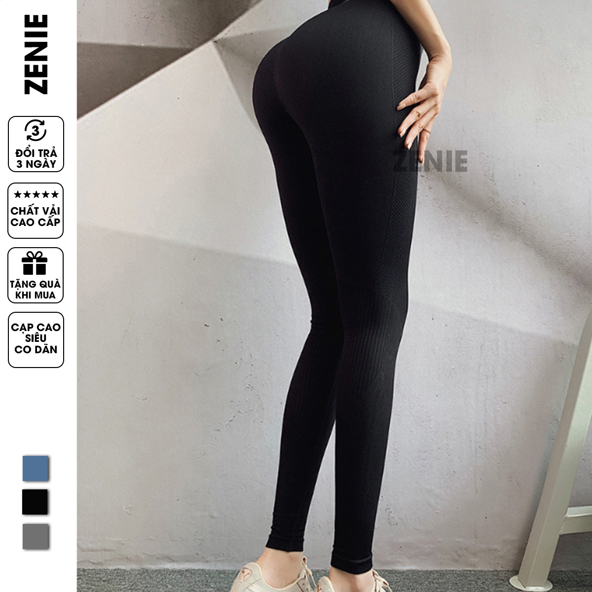 Quần tập Gym Legging Basic Thanh Lịch Siêu Co Dãn Nâng Mông Tôn Dáng Q07