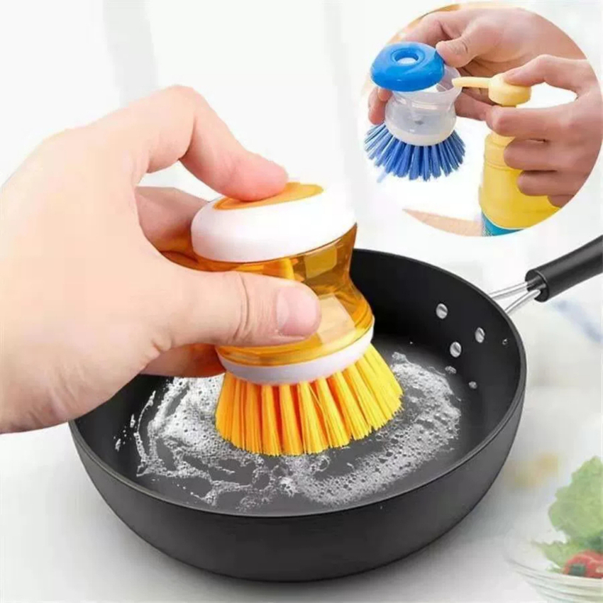 Cọ rửa chén bát có ngăn đựng nước rửa chén tiện dụng DANA