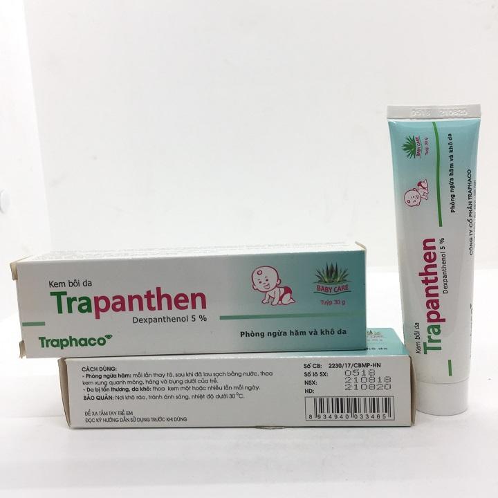 Trapanthen phòng ngừa hăm và khô da tuýp 30g