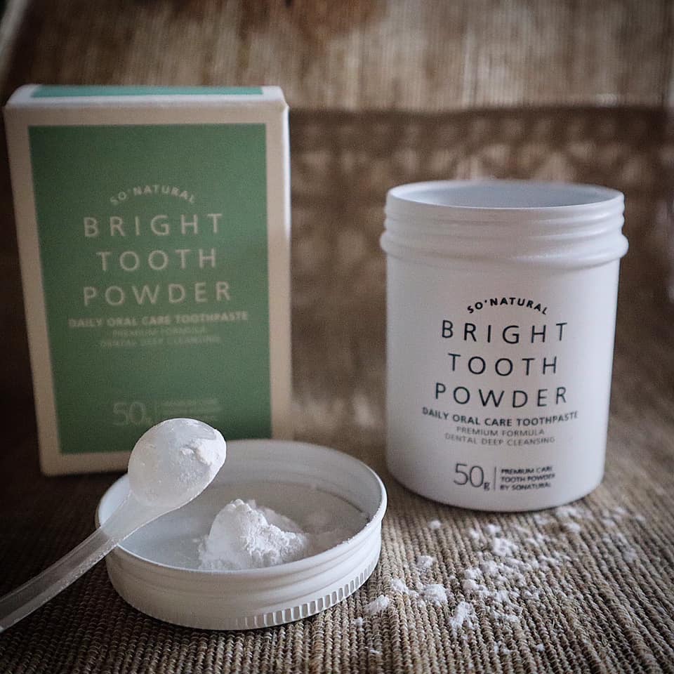 Bột trắng răng BRIGHT TOOTH POWDER SO'NATURAL - 50g
