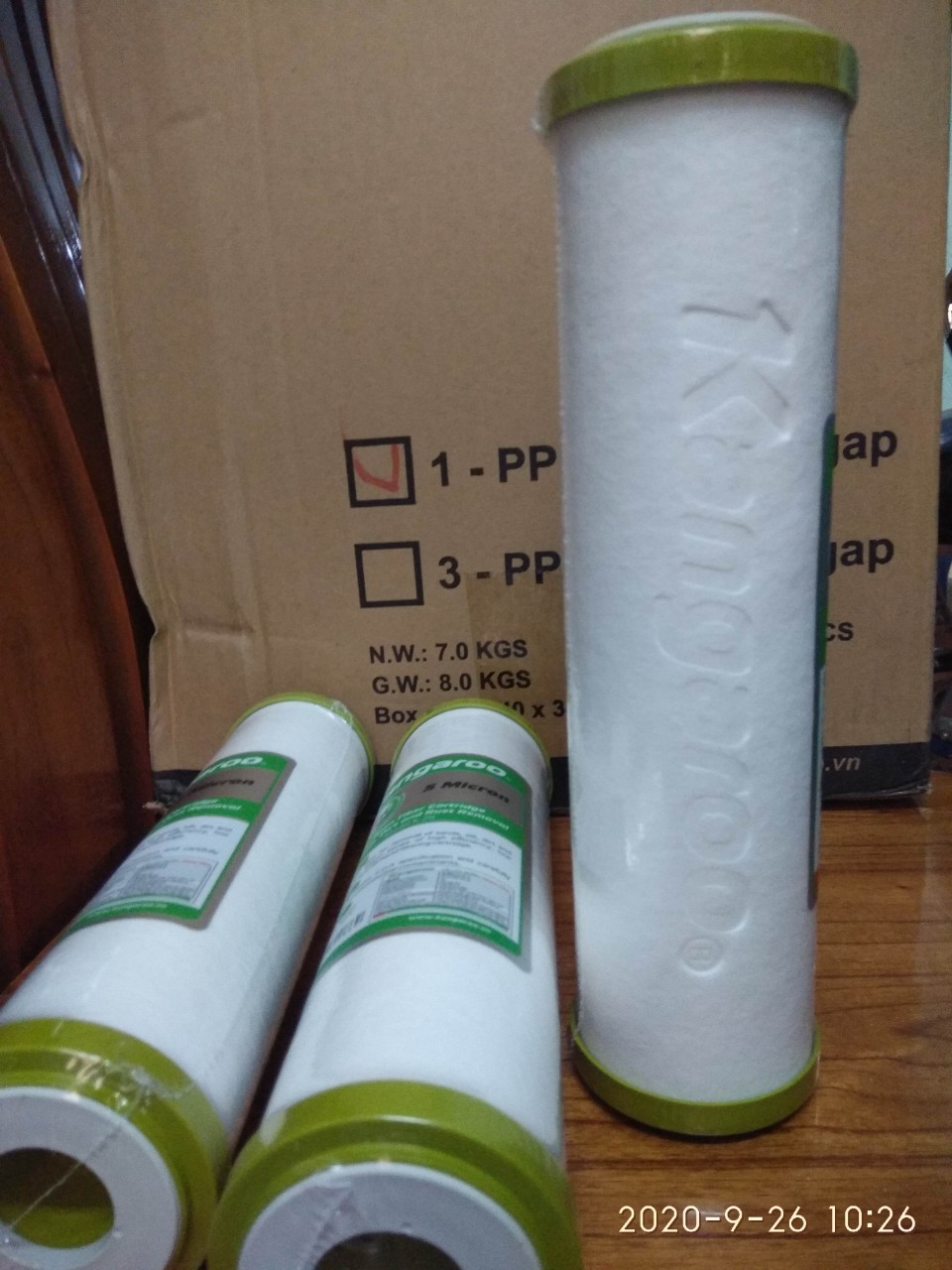 Bộ lõi lọc nước Kangaroo số 1,2,3