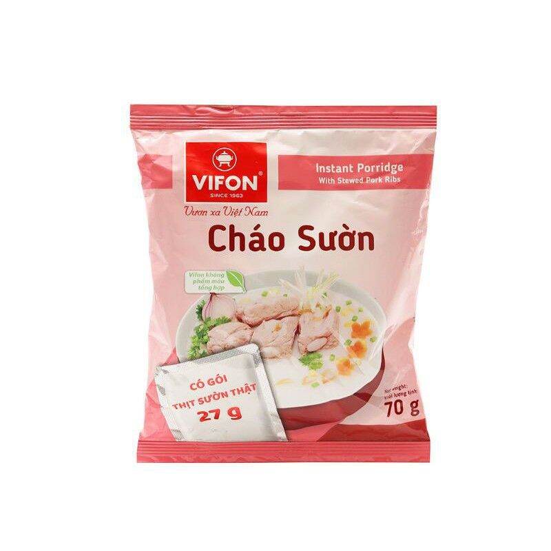10 gói Cháo Vifon có túi thịt thật gói 70g
