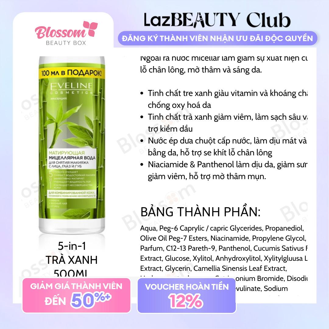 [Blossom] NƯỚC TẨY TRANG EVELINE 500ML FACEMED+
