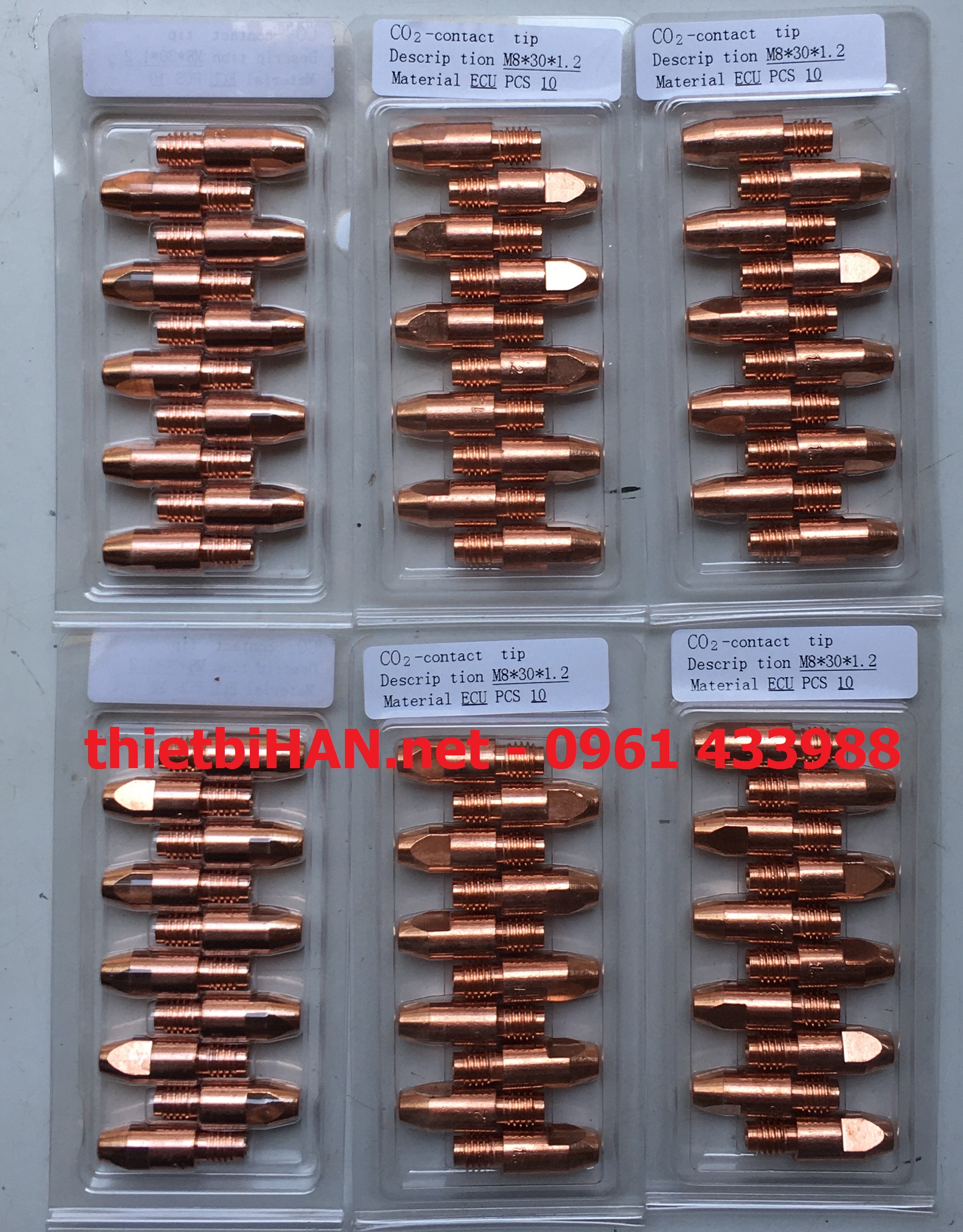 [HCM]Vĩ 10 béc hàn mig M8x L30