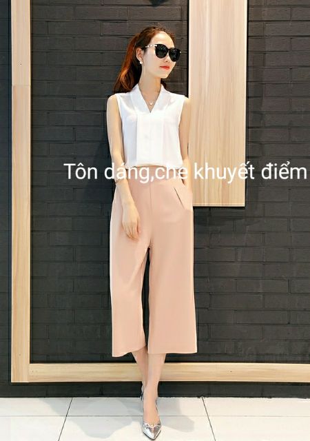 Quần ống rộng lửng nữ mã 144