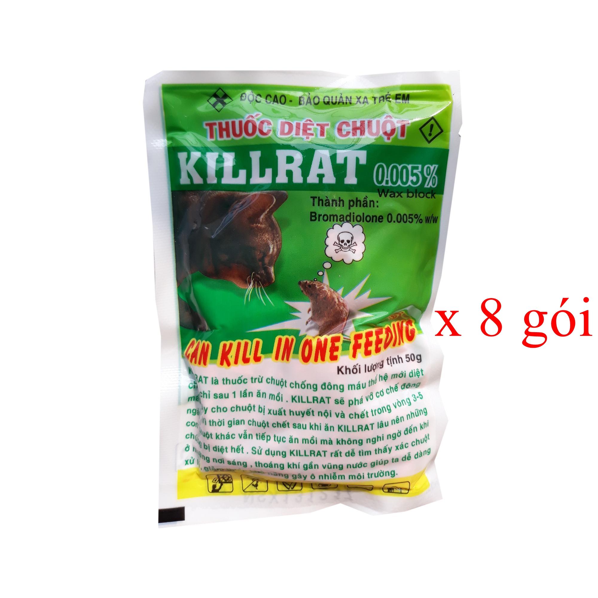 Thuốc diệt chuột Killrat 40gr ( không cần trộn đồ ăn )