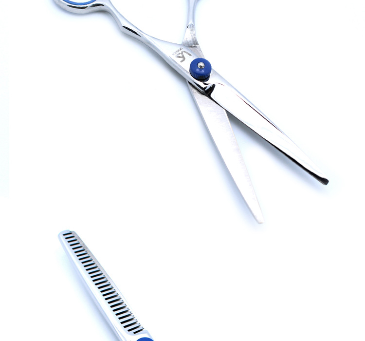 Combo 2 kéo cắt tóc và tỉa tóc VS loại tốt + Áo choàng cắt tóc