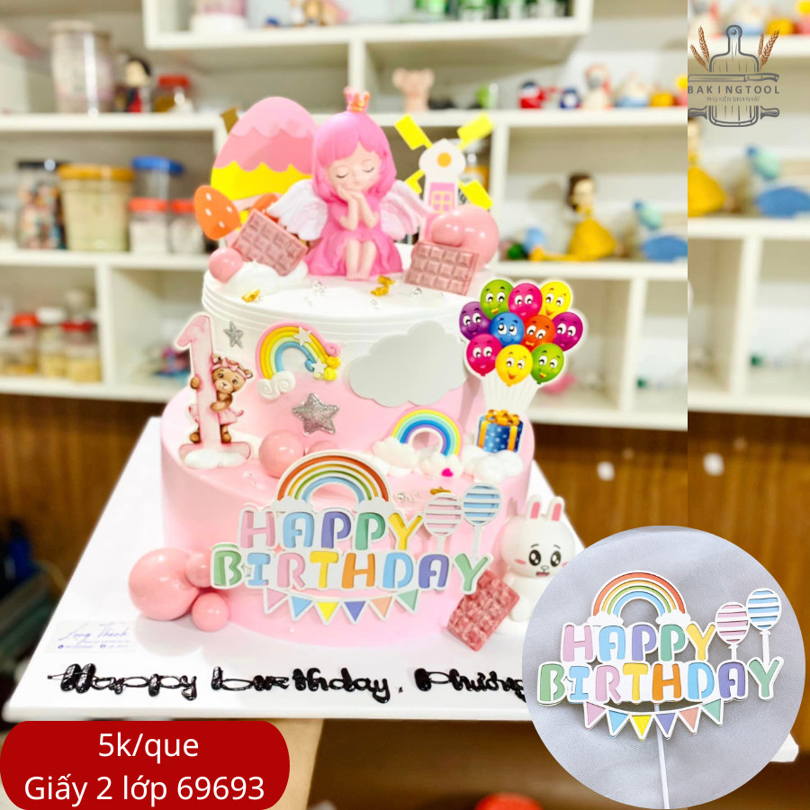 Que cắm 2 lớp HPBD MÁY BAY sắc màu (que)