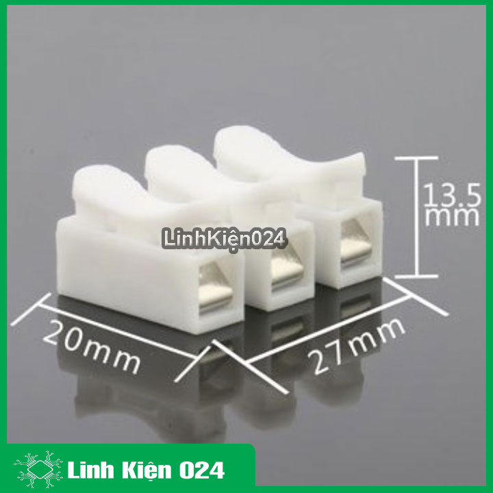 cầu nối điện - Bộ 5 Cầu Nối Dây Điện 3P ( Trắng )