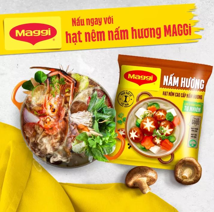Tặng 250ml dầu Meizan_Hạt nêm nấm hương Maggi cao cấp 450g