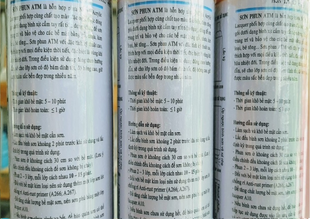 [Chính hãng] SƠN XỊT ĐỎ ATM A211 - lưu ý thị trường xuất hiện hàng TQ nhái